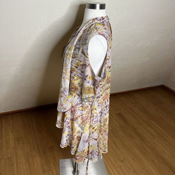 3/$30 Logo‎ By Lori Goldstein Sweater Knit Chiffon Vest XL Multicolor Tie Waist - Picture 9 of 10